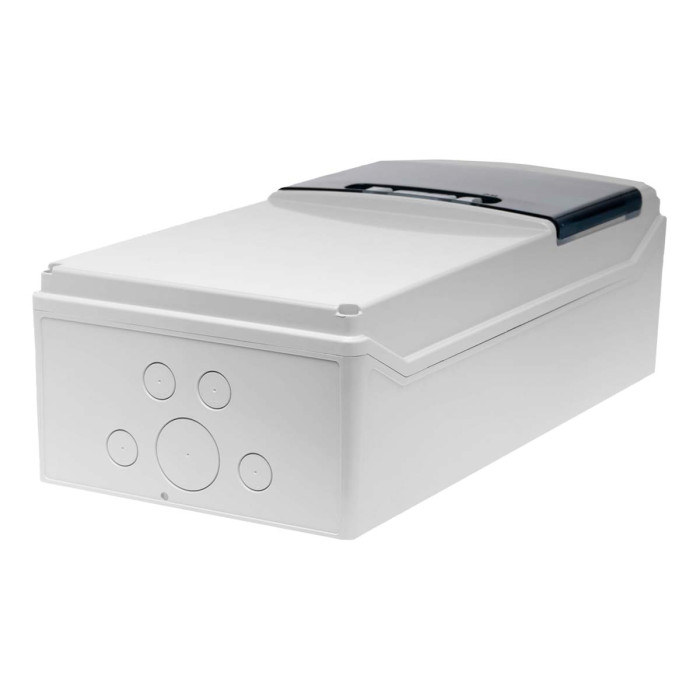 Настінний корпус для сил. розеток IDE STAR 1×9 MOD 436×210x137mm, IP65 з шинами N+PE