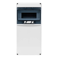 Настінний корпус для сил. розеток IDE STAR 1×9 MOD 436×210x137mm, IP65 з шинами N+PE