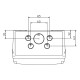 Настінний корпус для сил. розеток IDE STAR 1×9 MOD 436×210x137mm, IP65 з шинами N+PE