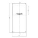 Настінний корпус для сил. розеток IDE STAR 1×9 MOD 436×210x137mm, IP65 з шинами N+PE