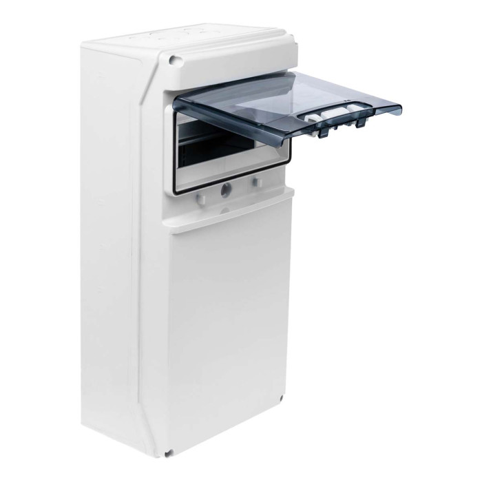 Настінний корпус для сил. розеток IDE STAR 1×9 MOD 436×210x137mm, IP65 з шинами N+PE