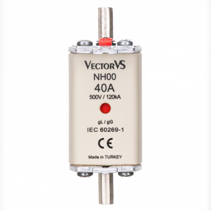 Запобіжник Ножовий Vector VS GENESIS NH00 40А 500V AC gG