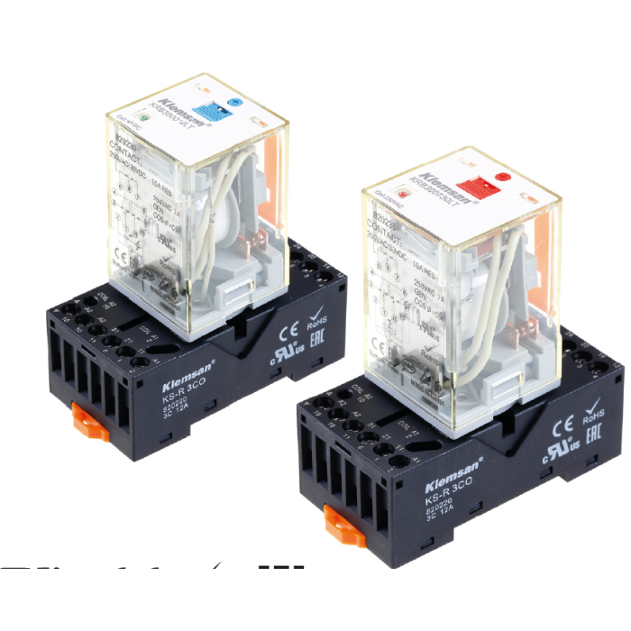 Силове проміжне реле KRB 3PCO 10A 24V DC LED\Тест