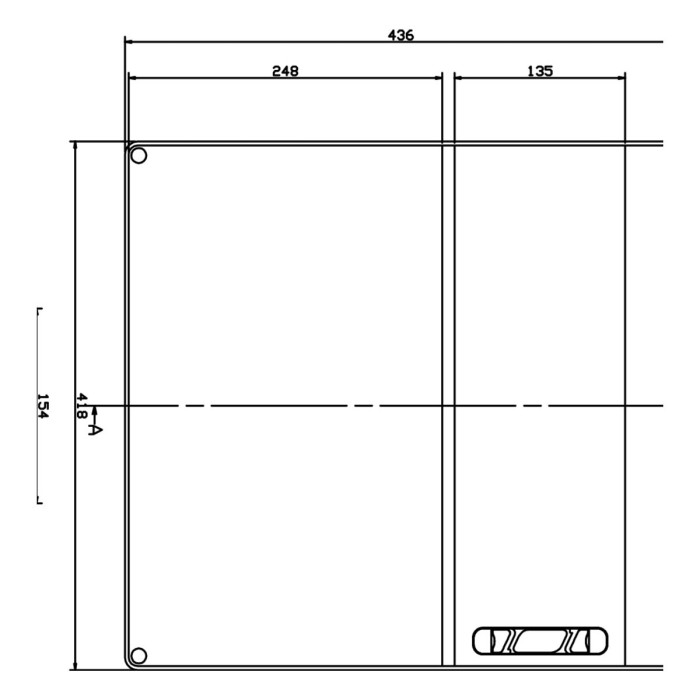 Настінний корпус для сил. розеток IDE STAR 1×18 MOD 436×418x147mm, IP65 з шинами N+PE