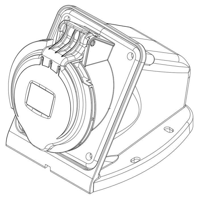 Розетка настінна IDE MUNDIAL 3P+E 32A 380–415V IP44