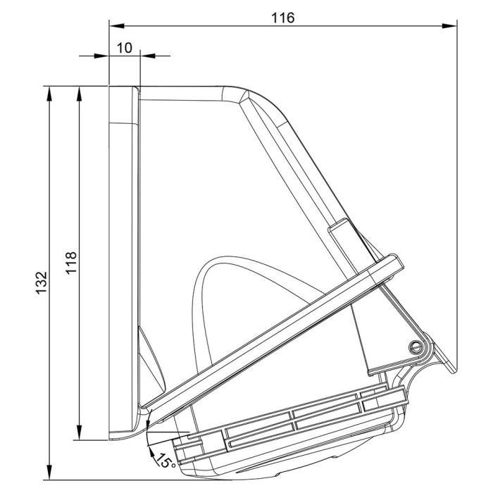 Розетка настінна IDE MUNDIAL 3P+E 32A 380–415V IP44