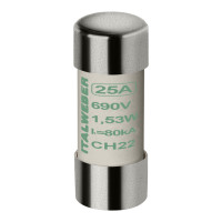Запобіжник циліндричний Italweber CH22 25A aМ 22×58 690V