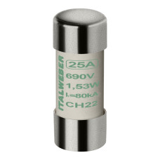 Запобіжник циліндричний Italweber CH22 25A aМ 22×58 690V