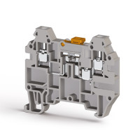 Клема Klemsan AVK 2,5 EA з розмикачем 2.5 мм сіра