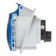 Розетка вбудована похила IDE MUNDIAL 2P+E 32A 200–250V IP44