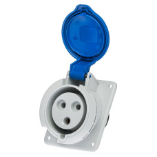 Розетка вбудована похила IDE MUNDIAL 2P+E 32A 200–250V IP44