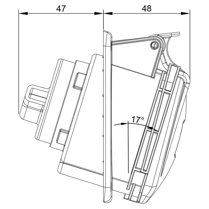 Розетка кабельна IDE MUNDIAL 3P+E 32A 380–415V IP44