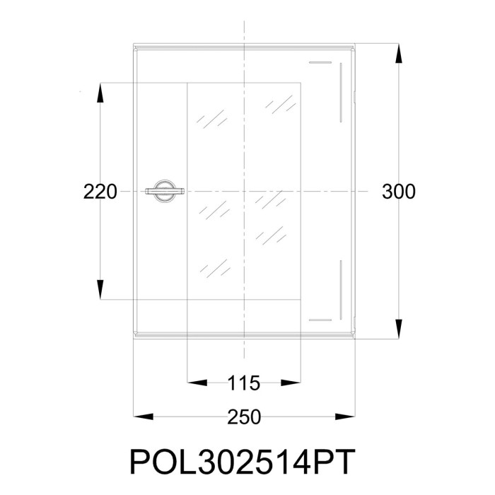 Навісна шафа IDE POL 250×300x140 IP66
