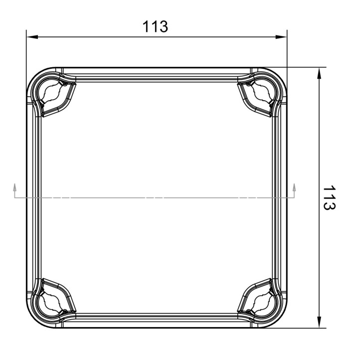Клемна коробка IDE 113×113x68, IP65-IP67