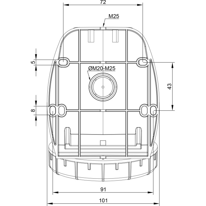 Розетка  настінна IDE MUNDIAL 3P+N+E 32A 200/346–240/415V IP66-67