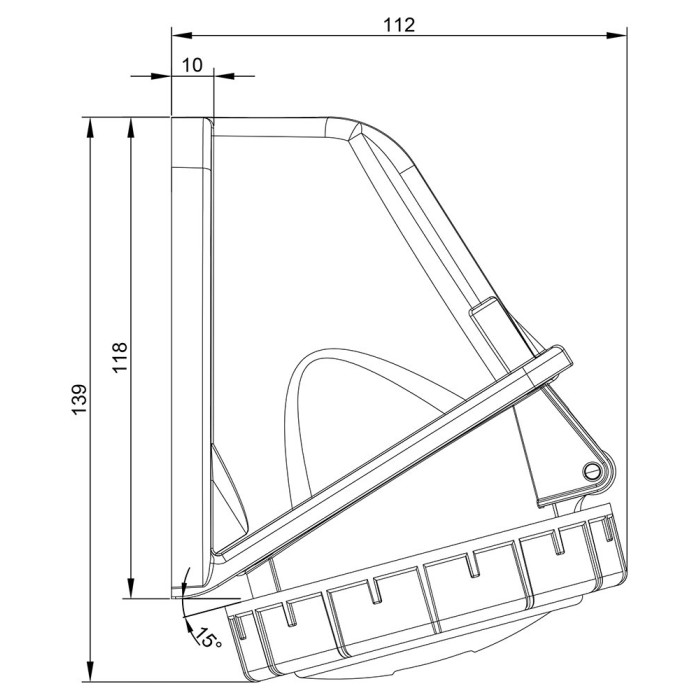 Розетка  настінна IDE MUNDIAL 3P+N+E 32A 200/346–240/415V IP66-67