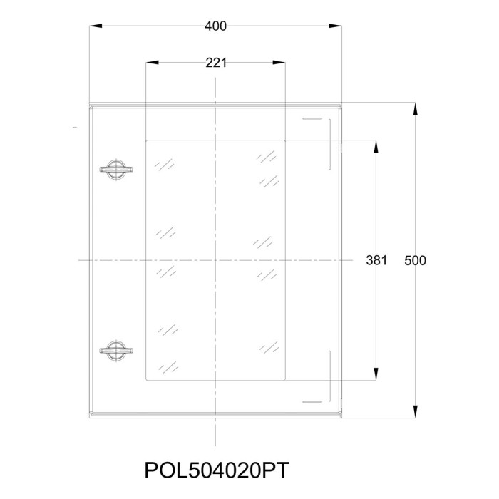 Навісна шафа IDE POL 500×600x230 IP66