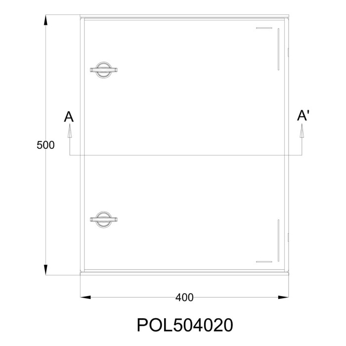 Навісна шафа IDE POL 500×600x230 IP66