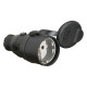 Розетка кабельна IDE SCHUKO 2P+E 16A 220–250V IP44