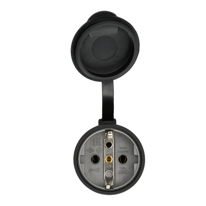 Розетка кабельна IDE SCHUKO 2P+E 16A 220–250V IP44