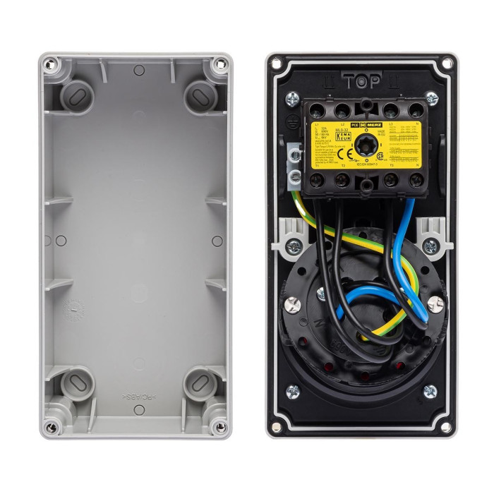 Розетка настінна з механічним блокуванням IDE MUNDIAL 3P+N+E 16A 200/346–240/415V IP67