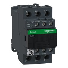 LC1D25BD КОНТАКТОР 3Р,25A,НО+НЗ,24V ОБМЕЖ.