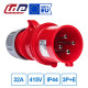 Реверсивний штепсель IDE MUNDIAL 3P+E 32A 380–415V IP44