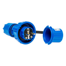 Вилка кабельна IDE SCHUKO 2P+E 16A 250V IP66-68