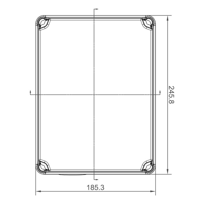 Клемна коробка IDE 185×246x100, IP65-IP67