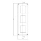 Настінний корпус для сил. розеток IDE STAR 436×142x124mm, IP65 з шинами N+PE з отворами