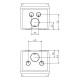 Настінний корпус для сил. розеток IDE STAR 436×142x124mm, IP65 з шинами N+PE з отворами