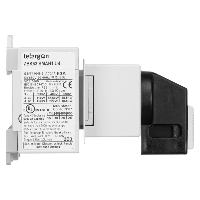 Модульний перемикач навантаження TELERGON ZBK 4P 63A