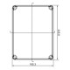 Коробка захисту двигуна IDE 185×246x180, непрозора кришка, IP65-IP67