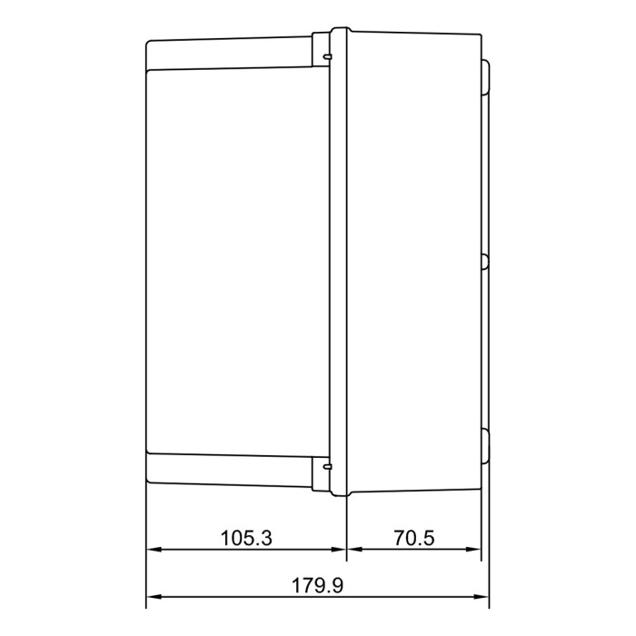 Коробка захисту двигуна IDE 185×246x180, непрозора кришка, IP65-IP67