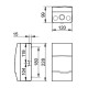 Корпус розподільчий IDE Combi, 1×4 модуля 228×120x99, IP40, з шинами N і PE