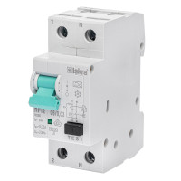 Диференційний автоматичний вимикач ISKRA RFI2 1P+N C6A/0.03 10kA