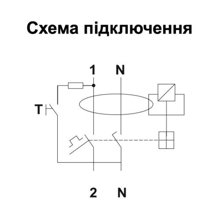 Диференційний автоматичний вимикач ISKRA RFI2 1P+N C6A/0.03 10kA