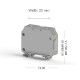 Клема Klemsan AVK 70 RD прохідна 70 мм сіра