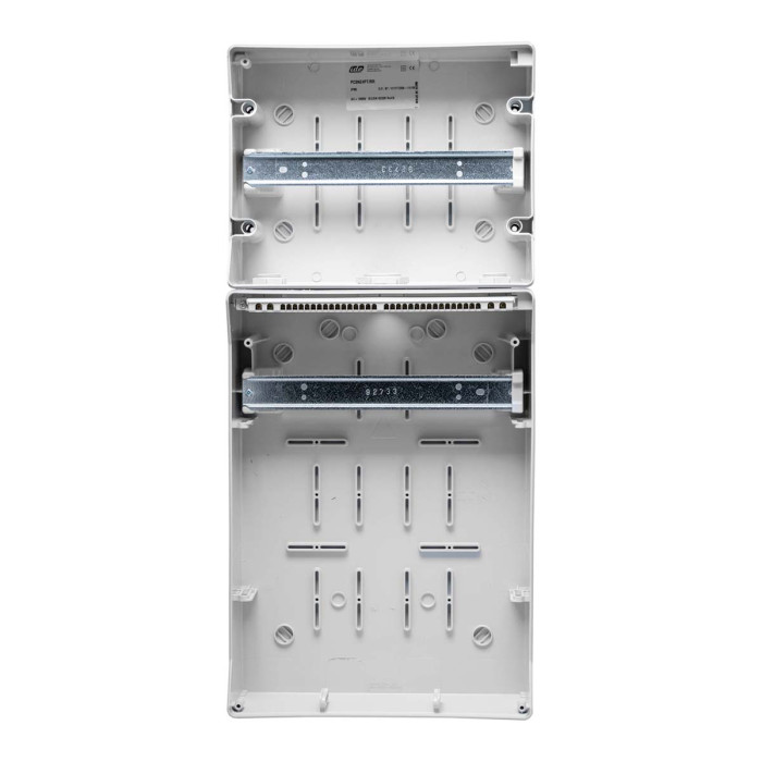 Настінний корпус для сил. розеток IDE з отв STAR 2×12 MOD 688×310x147mm, IP65 з шинами N+PE
