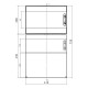 Настінний корпус для сил. розеток IDE STAR 2×18 MOD 728×418x147mm, IP65 з шинами N+PE