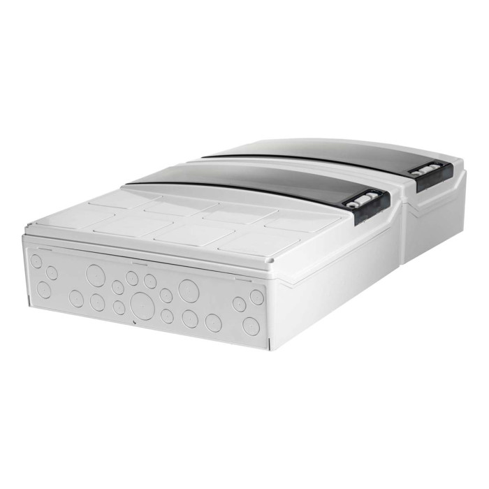 Настінний корпус для сил. розеток IDE STAR 2×18 MOD 728×418x147mm, IP65 з шинами N+PE