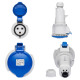 Розетка кабельна IDE MUNDIAL 2P+E 32A 200–250V IP44