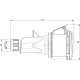 Розетка кабельна IDE MUNDIAL 2P+E 32A 200–250V IP44