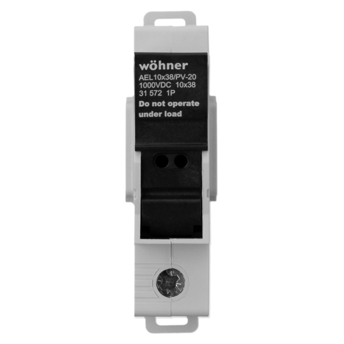Утримувач запобіжників Woehner Ambus EasyLiner 10×38,1р 30A/1000V DC (шина 20×5,10)