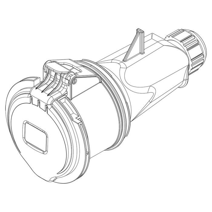 Розетка кабельна IDE MUNDIAL 3P+N+E 32A 200/346–240/415V IP44