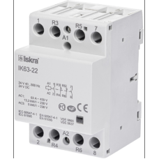 Модульний контактор ISKRA IKA 63A 24V AC/DC 2NO+2NC