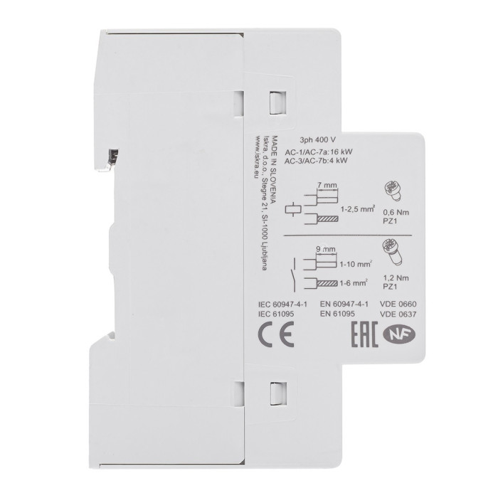 Модульний контактор ISKRA IKD 25A 24V AC/DC 4NO