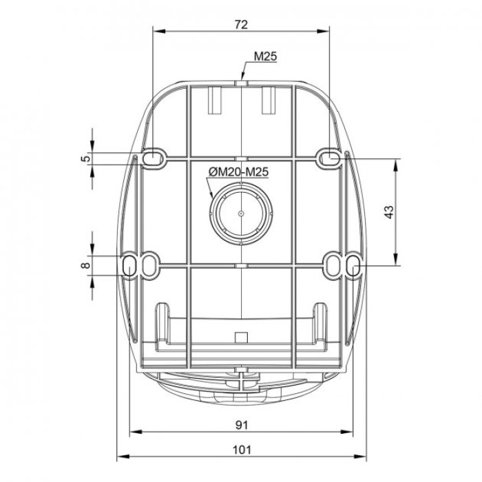 Розетка настінна IDE MUNDIAL 2P+E 32A 380–415V IP44