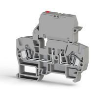 Клема Klemsan YBK SLD 24V DC  під запобіжник 4 мм сіра