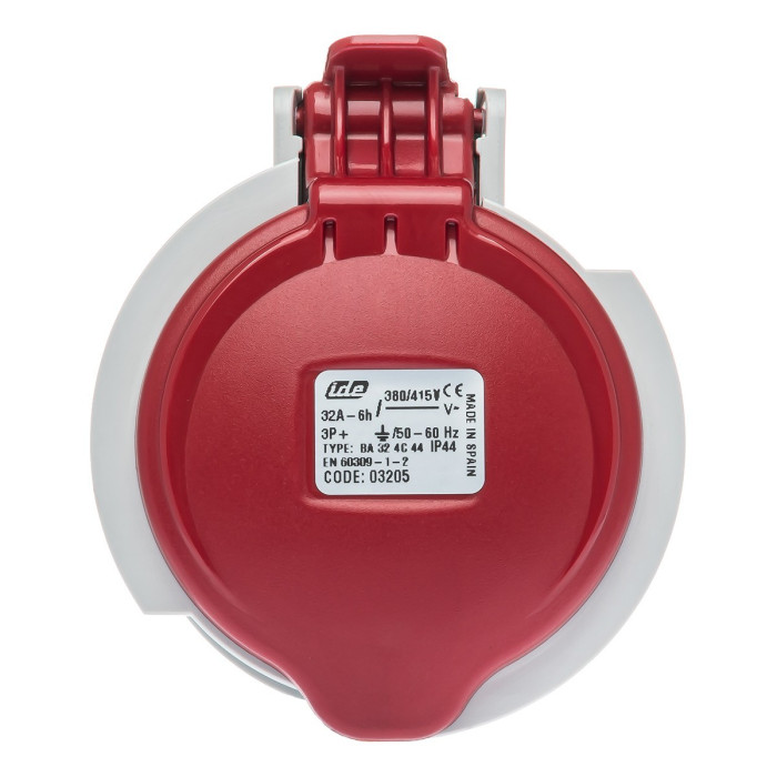 Розетка кабельна IDE MUNDIAL 3P+E 32A 380–415V IP44